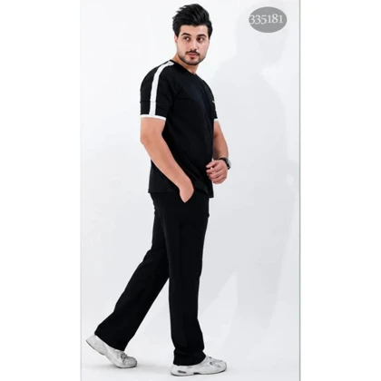 ست تیشرت و شلوار اسپرت مدل پیام رنگ تیره– ترکیب استایل و راحتی