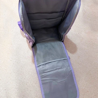 کیف مدرسه دخترانه کوله صندوقی کرومی خارجی