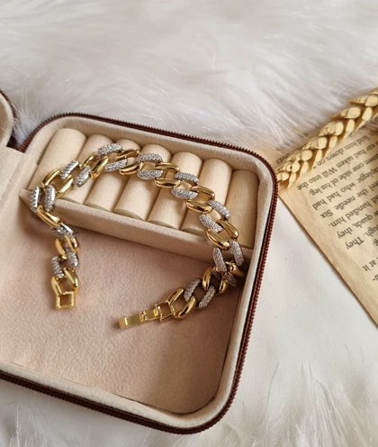دستبند کارتیه طرح طلا D43