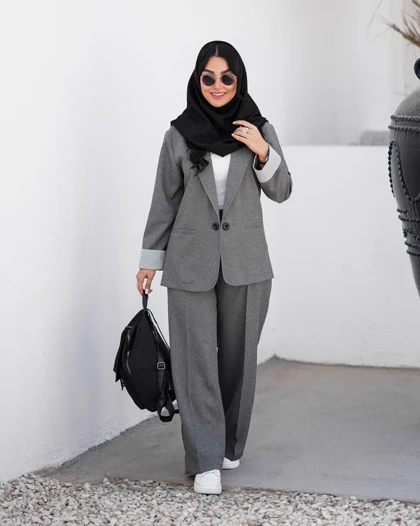 کت زاراشلوار نیم بگ