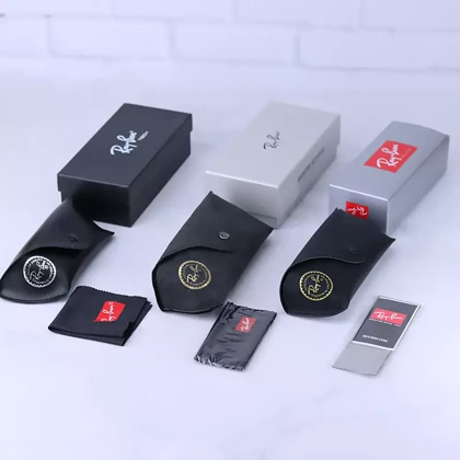 عینک آفتابی ری بن مردانه فریم خلبانی مشکی RB 3026/20