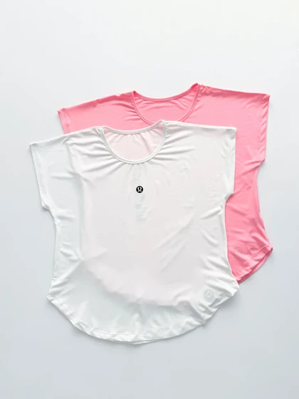تیشرت ورزشی زنانه فلامنت یقه گرد Lululemon