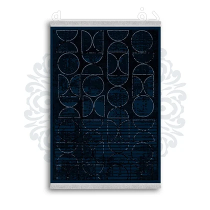 *جدید* فرشینه از جنس پارچه شانل مخمل ترک طرح فانتزی برند دفه کد 1363