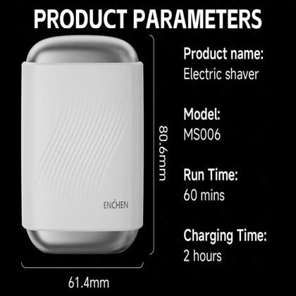 مینی ریش تراش سه تیغ شیائومی ENCHEN مدل MS006