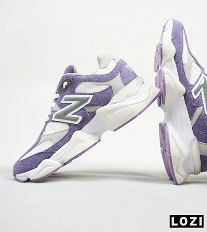 کفش کتانی زنانه بنفش سفید طوسی NEW BALANCE 9060