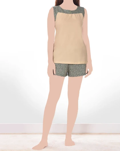 تاپ و شلوارک شیدا زنانه