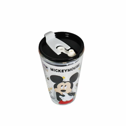 ماگ شیشه‌ای میکی موس دیزنی شفاف و شیک