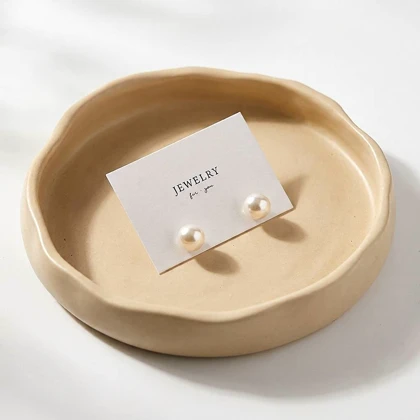 گوشواره میخی مدل «مروارید متوسط»