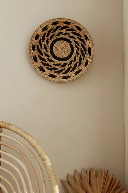 بشقاب دیواری Karaca Home مدل Larren چوبی - بژ