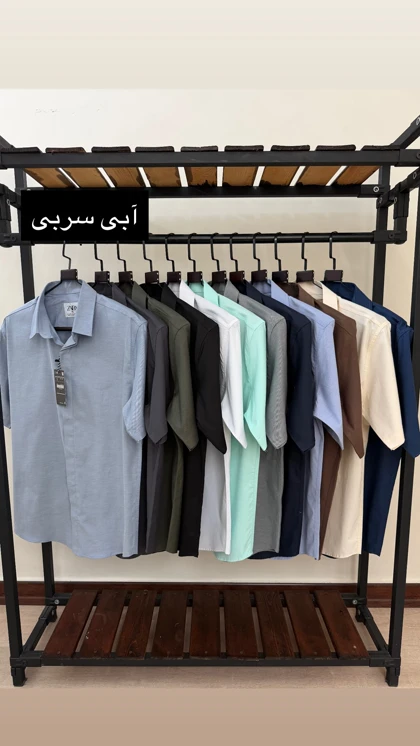 پیراهن آستین کوتاه ساده قابپک مخفی 2655