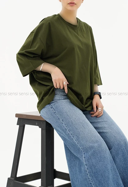 تیشرت لانگ رنگی کد1005294