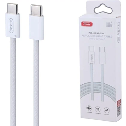 کابل دو سر Type-C ایکس او XO مدل NB-Q260C توان 60 وات 3 متر