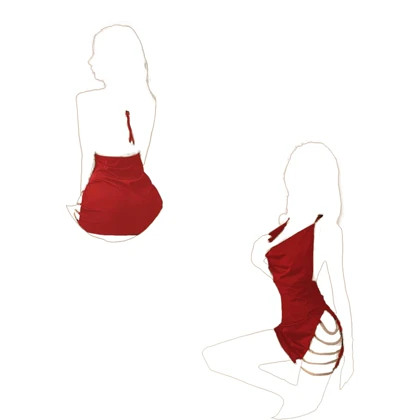 لباس فانتزی مجلسی زنجیردار (Mini Dress) دلوین کد 016