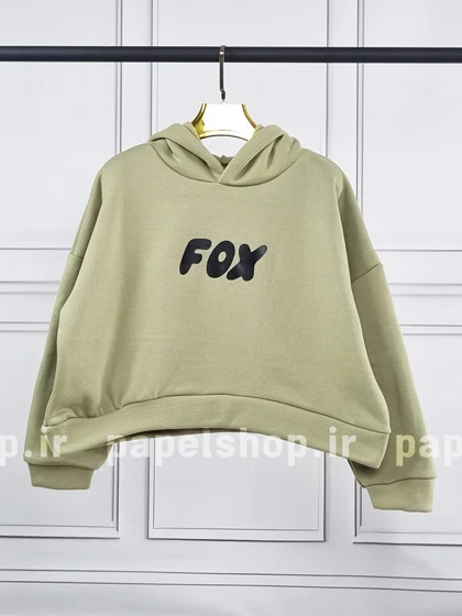 کراپ هودی fox