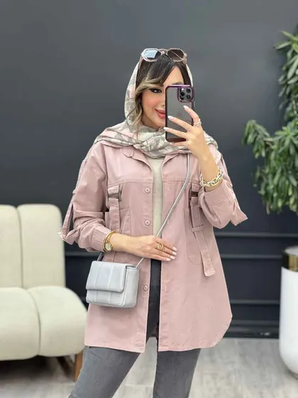 مانتوجلو سگک آستین پاگن
