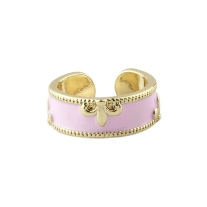 انگشتر دخترانه طرح میناکاری