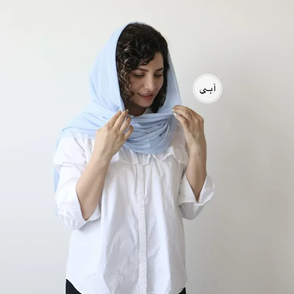 شال پلیسه لبه دانتل مدل پاپیتال
