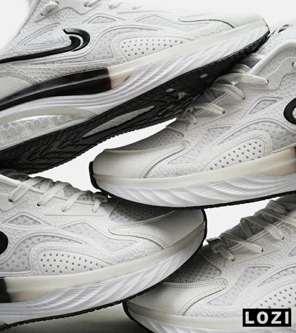 کفش کتانی مردانه سفید مشکی Nike air max pluse