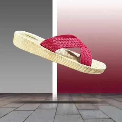 دمپایی زنانه پاپا مدل حصیری