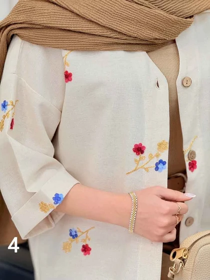 شومیز نچرال طرح دار