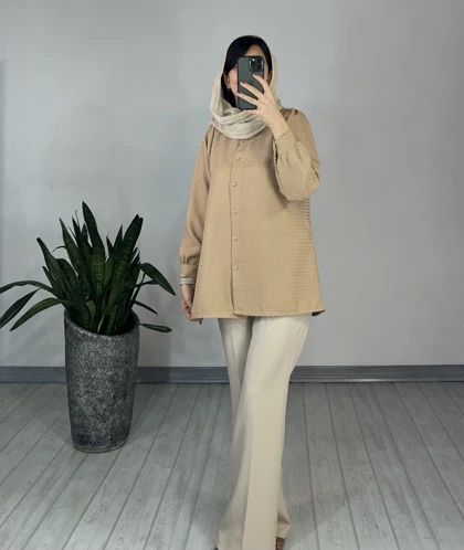 مانتو دکمه دار بیسکا 1