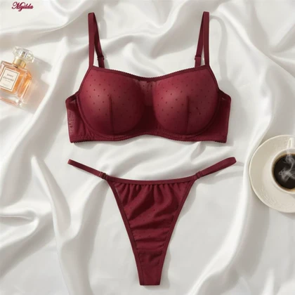 ست شورت و سوتین زنانه براگور مدل فنردار تاپی کد 5462-2030