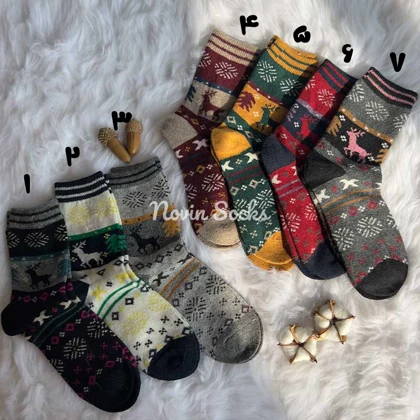 جوراب پشمی گوزن پاییزی