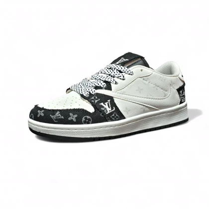 کتانی نایک ترویس طرح لی سفید مشکی