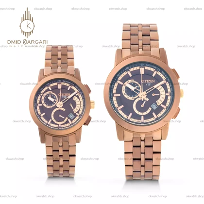 ساعت مچی سیتیزن وی ای پی کورنوگراف شکلاتی Citizen VIP