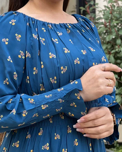 پیراهن گل‌دار نخ کجرا 6116