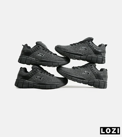 کفش کتانی طبی ورزشی خاکستری SKECHERS SKECH-KNIT