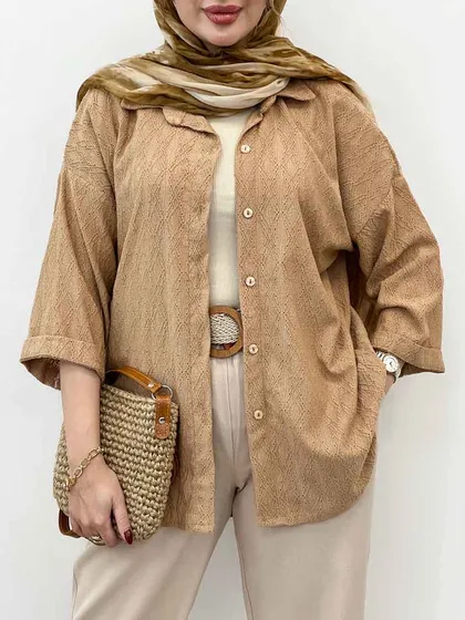 شومیز آستین پاکتی نازلی