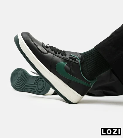 کفش مردانه و زنانه مشکی سبز NIKE AIR FORCE مدل 5349