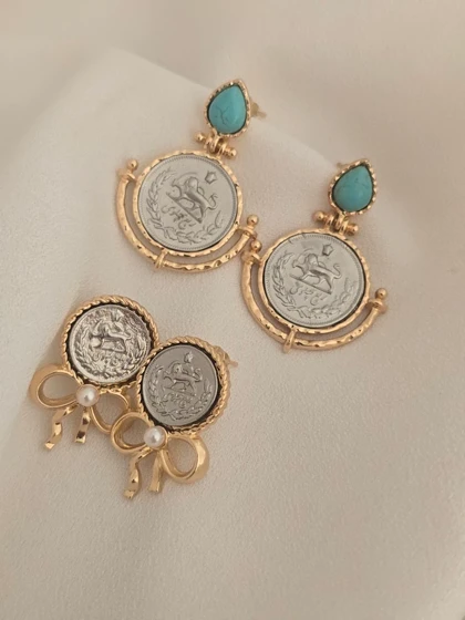 گوشواره طرح سکه