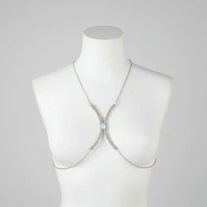 زنجیر سینه نگین‌دار سلویا کد 61