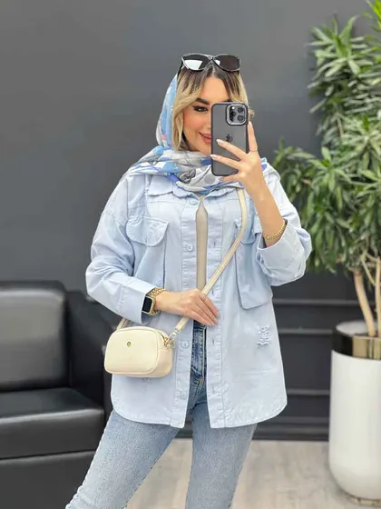 مانتو دو جیب زاپ‌دار