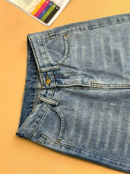 شلوار جین نیم بگ کد 1632