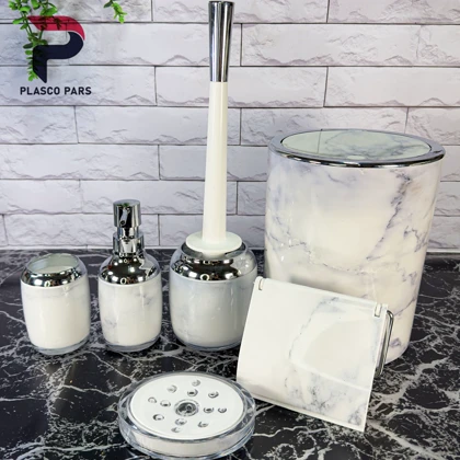 ست سرویس بهداشتی 2جداره ماربل رمانتیک لیمون