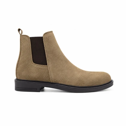 بوت مردانه مدل اشبالت طبیعی بغل کش و بغل زیپ رنگ کرم کد 951