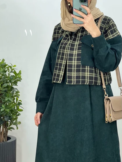ست سارافون و کت پشمی 1 با ارسال رایگان