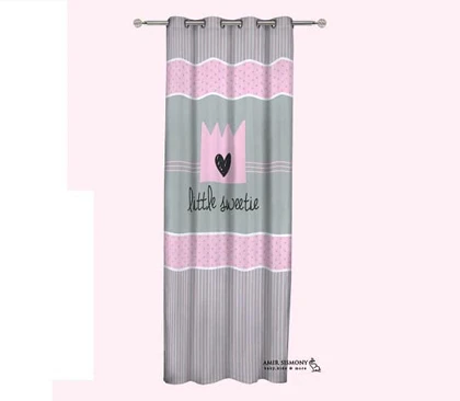 پرده اتاق کودک رزبرن طرح LITTLESWEET_GIRL