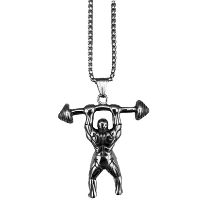 گردنبند بدنسازی استیل فیگور مدل 404A0106