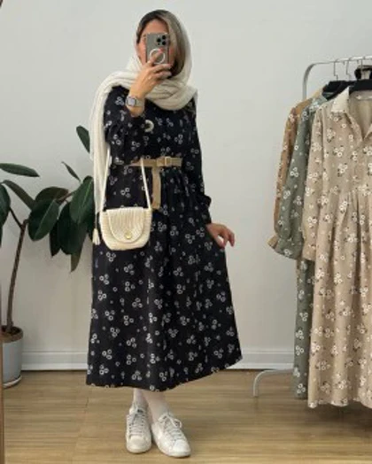 پیراهن مانتویی بابونه3