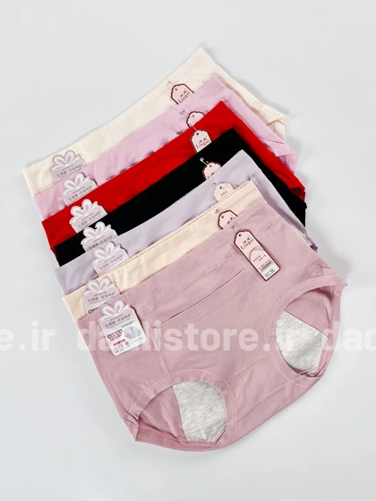 شورتکس قاعدگی نخ پنبه جیب‌دار