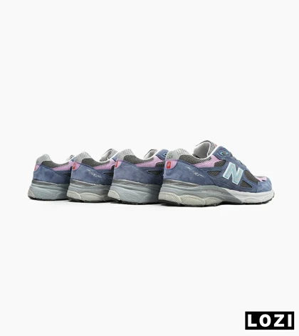 کفش کتانی سرمه ای صورتی NEW BALANCE 990