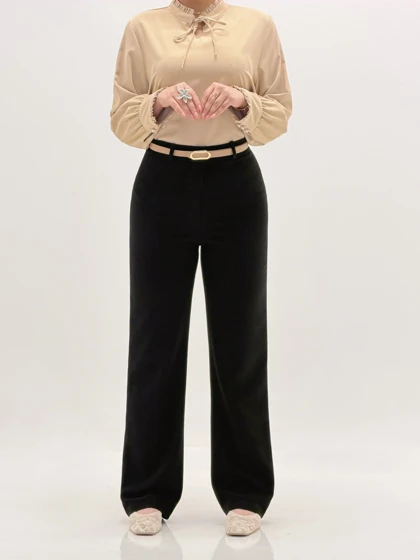 4232-شلوار مرویجت نیم بگ یاس