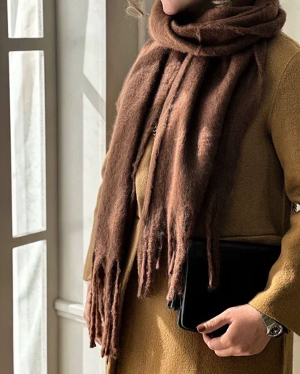 بیگ اسکارف قهوه ای کد 400