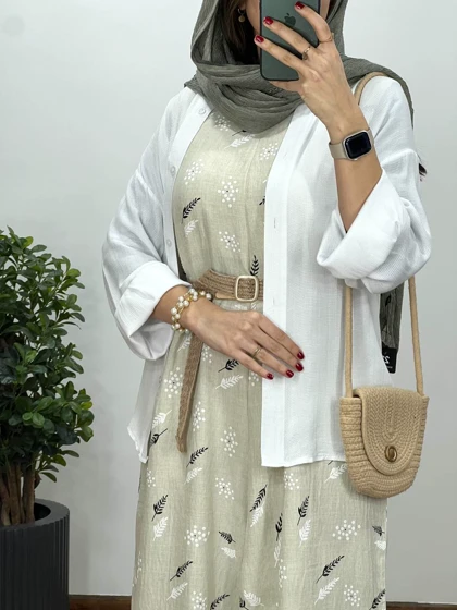 سرهمی شکوفه همراه با کمربند 5(ایراد دار)