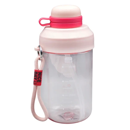 قمقمه ورزشی چاپ چاپ مدل Nice Day ظرفیت 0.65 لیتر