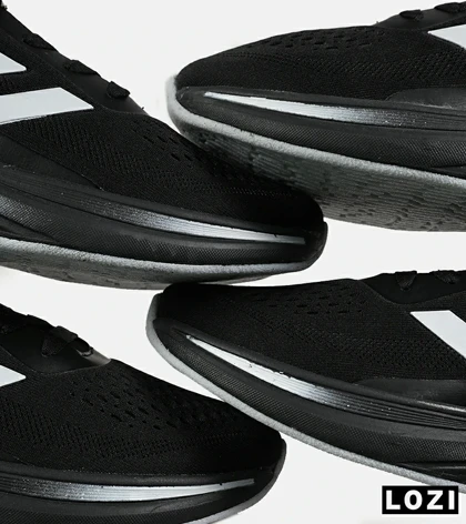 کفش کتانی مردانه و زنانه مشکی سفید ADIDAS BONCE مدل 7467